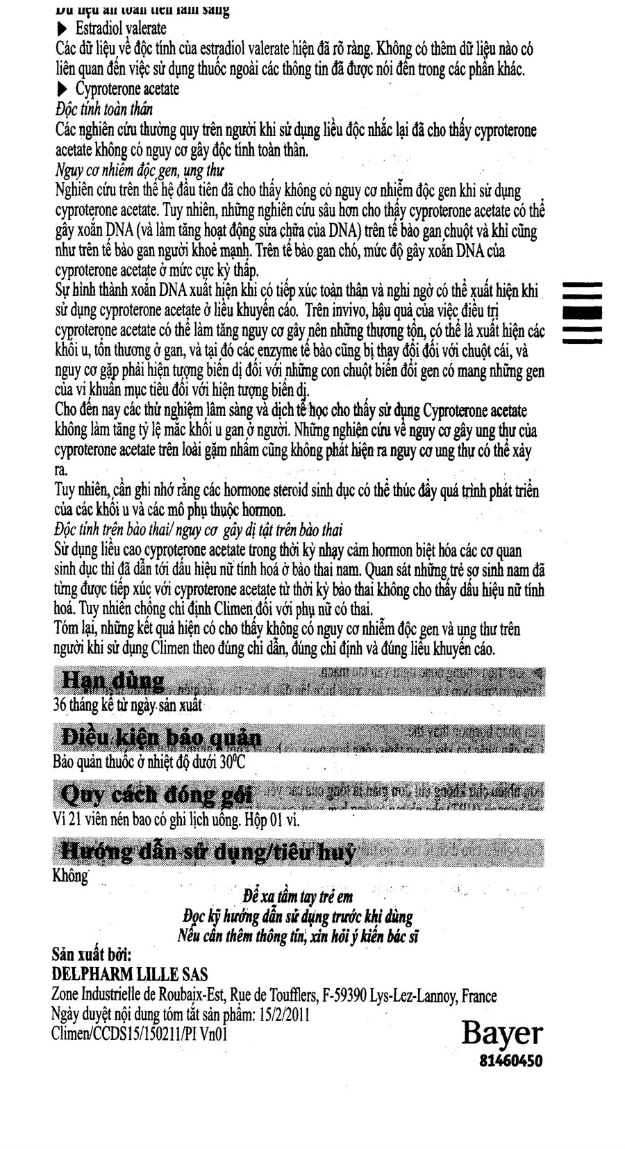 Climen trị rối loạn kinh nguyệt, ngừa loãng xương (1 vỉ x 21 viên) - 10
